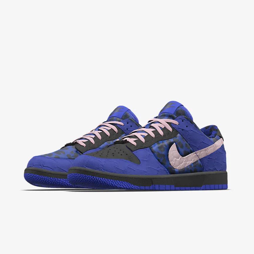 Giày Nike Dunk Low Unlocked By You Nữ Xanh Đen